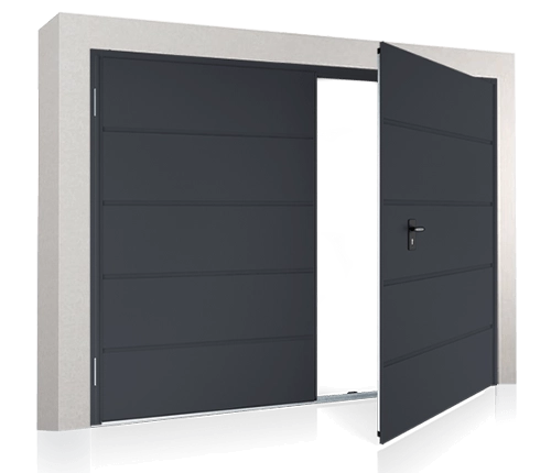 Installation framför öppningen