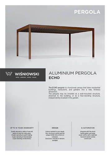 Aluminium pergola ECHO (EN)